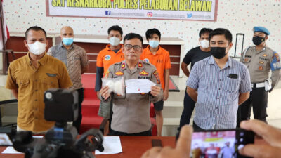 Polres Pelabuhan Belawan Kembali Tangkap 2 Pengedar Sabu, Barang Bukti 201 Gram