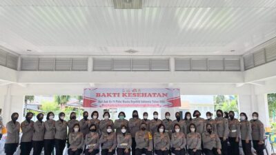 HUT Polwan Ke-74 Polda Sumut Gelar Vaksinasi dan Pembagian Sembako