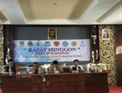 Pimpin Rapat Minggon Pertama, PLT Desa Sukadanau Ilham Maulana Ajak Masyarakat Bersatu Bangun Desa