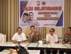 Jalin Sinergitas, Ketua PWI dan Kapolres Wajo Gelar Silaturahmi