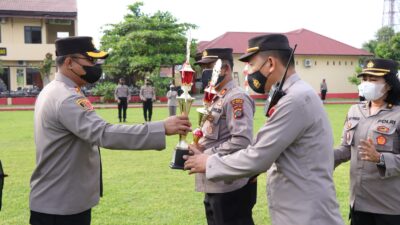 Satfung dan Polsek di Lingkungan Polresta Deli Serdang, Dapatkan Reward Lomba Kebersihan