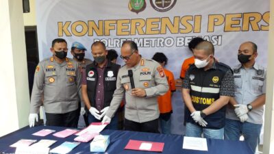 Satresnarkoba Polres Metro Bekasi Gagalkan Peredaran Narkoba Jaringan Internasional, Barang Bukti Bernilai Miliaran Rupiah