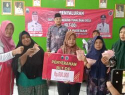 Penyaluran BLT DD di Desa Palas Pasemah, Syarat Vaksin Booster