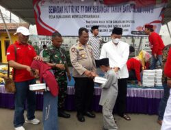 Puncak Kemeriahan HUT RI Desa Sukadanau di Isi dengan Santunan Anak Yatim dan Donor Darah