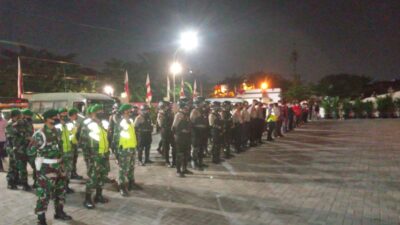 Bersama Tiga Pilar, Polres Metro Bekasi Kota Gelar Patroli Skala Besar