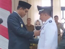 Nilwan Yahya Lantik Kades Pulau Aro Tabir Ulu