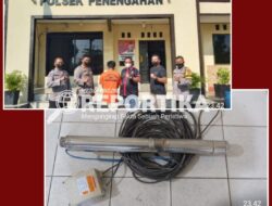 Polsek Penengahan Meringkus Pelaku Pencuri Mesin Pompa Air, Marsibe