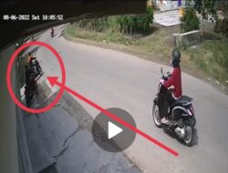 Aksi Dua Pencuri Sepeda di Palas Motor Terekam CCTV