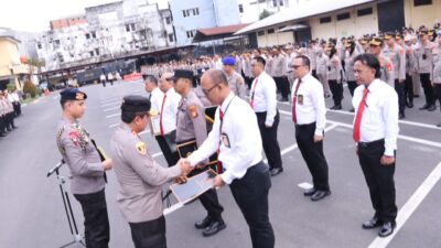 Ungkap kasus Benur Senilai 40 Milyar, 7 Personel Intelkam Polda Sumsel Dapat Penghargaan Menteri