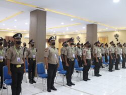 Polres Wajo Gelar Pelatihan Satpam Tingkat Dasar Gada Pratama Tahap XXX Tahun 2022