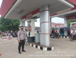 Personil Polsek Biru-Biru Rutin Laksanakan Patroli Monitoring SPBU