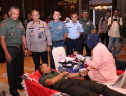 Wakapolda Hadiri Kegiatan Sosial Donor Darah Sambut HUT TNI Ke-77