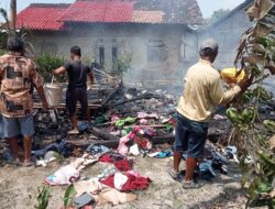 Satu Unit Rumah di Sragi Lamsel Ludes Dilalap Sijago Merah