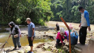 Galakan Goro di Kawasan Air Terjun Mengkaring, Diskomonfo Merangin Dorong Geopark Lolos UGG