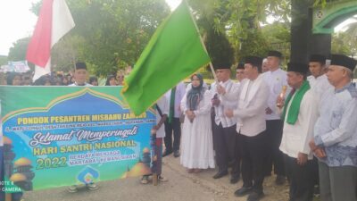 Diikuti 64 Pondok Pesantren, Ribuan Santri Merangin Ikuti Pawai Hari Santri