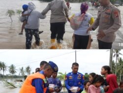 Tiga Kecamatan di Lampung Selatan Terendam Banjir, Kapolres Turunkan Tim Evakuasi