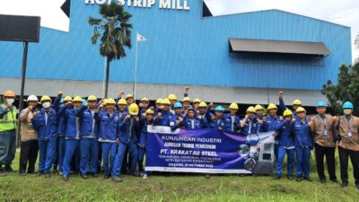 Tingkatkan Pengetahuan Industri, Siswa SMK 1 Percik Jakarta Utara Kunjungi Krakatau Steel Cilegon Banten