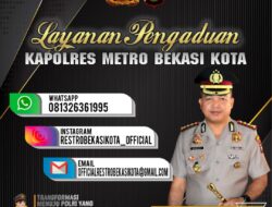 Catat…. Berikut Layanan Pengaduan Polres Metro Bekasi Kota