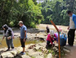 Galakan Goro di Kawasan Air Terjun Mengkaring, Diskomonfo Merangin Dorong Geopark Lolos UGG