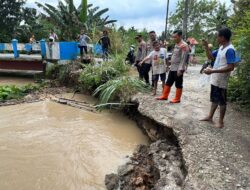 Kapolresta Deli Serdang Tinjau Lokasi Banjir di Wilayah Tanjung Morawa