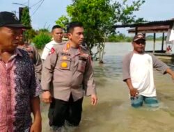 Pantau Lokasi Banjir di Tanjung Morawa, Kapolresta Deli Serdang Dirikan Posko Bantuan