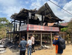 Kapolres Wajo, Tinjauan Lokasi Kebakaran Rumah Warga di Ujung Baru Tanasiloto