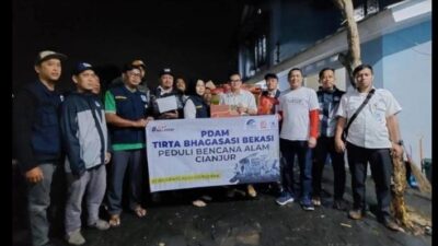 PDAM Bhagasasi Salurkan Bantuan Untuk Korban Gempa Cianjur