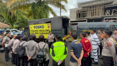 Kapolres Subang Gelar Trauma Healing Untuk Anak-anak di Cianjur