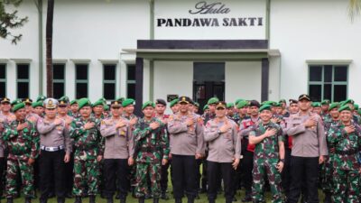 Kapolresta Deli Serdang Pimpin Apel Sinergitas di Kodim 0204/DS
