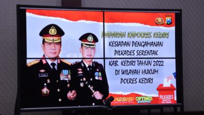 Jelang Pelaksanaan Pilkades, Kapolres Kediri Gelar Rakor Bersama PJU