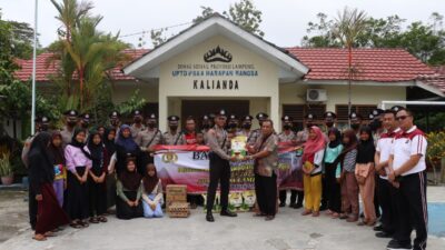 Siswa Lajta Diktukba Polri Gel II Gelar Baksos di Panti Asuhan Harapan Bangsa