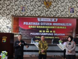 Bhabinkamtibmas Polres Lamsel Terima Pelatihan Citizen Journalism