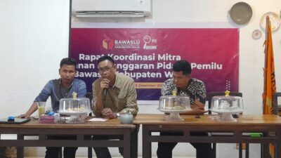 Bawaslu Wajo Ajak Semua Stakeholder Ikut Kawal Pemilu 2024