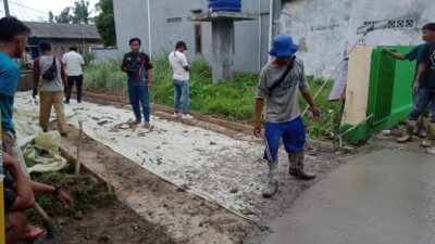 Proyek Jaling di Desa Tanjung Baru Diduga Kurangi Volume, Pengawas Tak Tampak di Lokasi