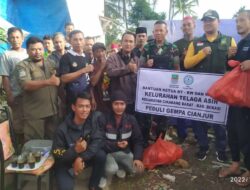 Kelurahan Telaga Asih Bersama FPRB Cikbar Salurkan Bantuan Gempa Cianjur