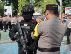 Gelar Pasukan Operasi Lilin 2022, Kapolres Polman Bacakan Amanat Kapolri