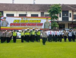 Persiapan Polres Jombang Amankan Nataru, 424 Personel Gabungan Disiagakan