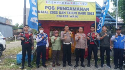 Hari Pertama Ops Lilin 2022, Kasat Lantas Polres Wajo Cek Posko di Tarumpakkae