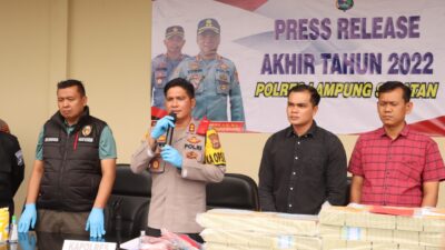 Catatan Akhir Tahun, Polres Lamsel Berhasil Selesain 70 Persen Kasus C3