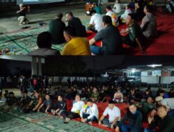 Nobar Piala Dunia di Desa Lubang Buaya Bekasi Dihadiri Kapolres dan Dandim