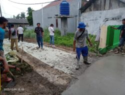 Proyek Jaling di Desa Tanjung Baru Diduga Kurangi Volume, Pengawas Tak Tampak di Lokasi