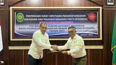 Wujudkan Pelayanan Prima, Pengadilan Negeri Sidrap teken MoU