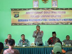 Giat Jum’at Curhat, Wakapolres Lamsel Tampung Keluhan Masyarakat Sidomulyo