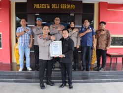 Gencar Temui Masyarakat, Polresta Deli Serdang Dianugerahi Penghargaan Presisi Award