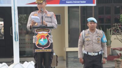 Waka Polres Polman Pimpin Upacara Hari Kesadaran Nasional