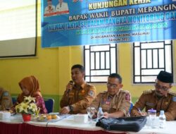 Soal Stunting dan Kemiskinan Ekstrim Saat Kunker ke Kecamatan Batang Masumai, Wabup Merangin Tekankan Empat Poin