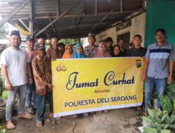 Polresta Deli Serdang Gelar Jumat Curhat Duduk Bersama Warga