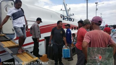 Polsek Urban Pitumpanua Siagakan Personil Setiap Hari Di Pelabuhan Laut Siwa