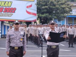 Kapolres Kediri Pimpin Upacara Peringatan HUT Satpam Ke-42