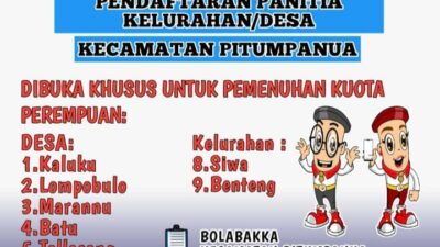 Calon PKD di Pitumpanua Belum Penuhi Kuota, Panitia Perpanjang Masa Pendaftaran